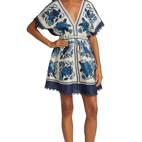 FARM Rio Tropical Tiles Dress - Picture 1 of 4